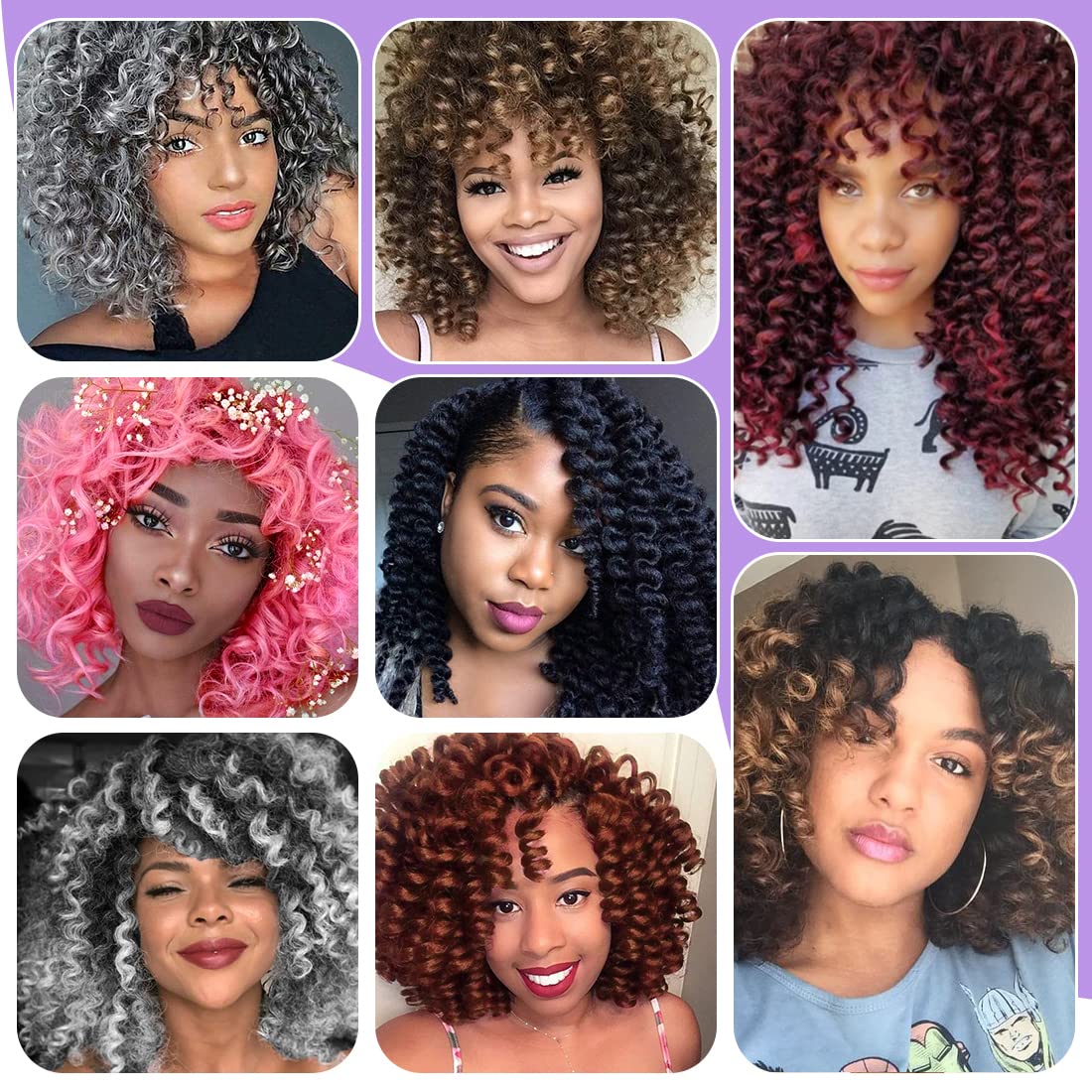 GetMaige model wearing 12-inch Jamaican Bounce crochet hair for daily wear