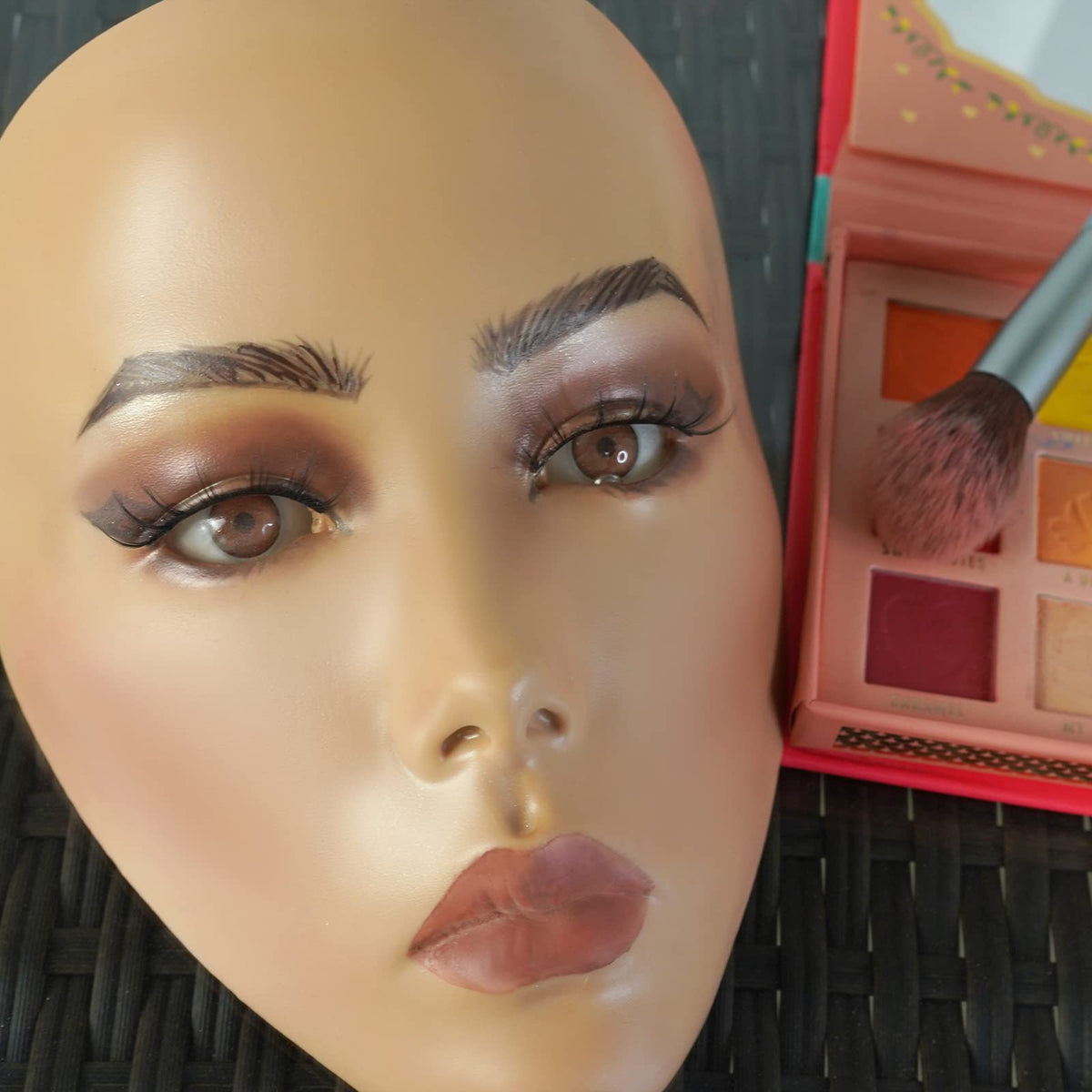 getpuchra portable makeup practice face easy to carry for on-the-go sessions