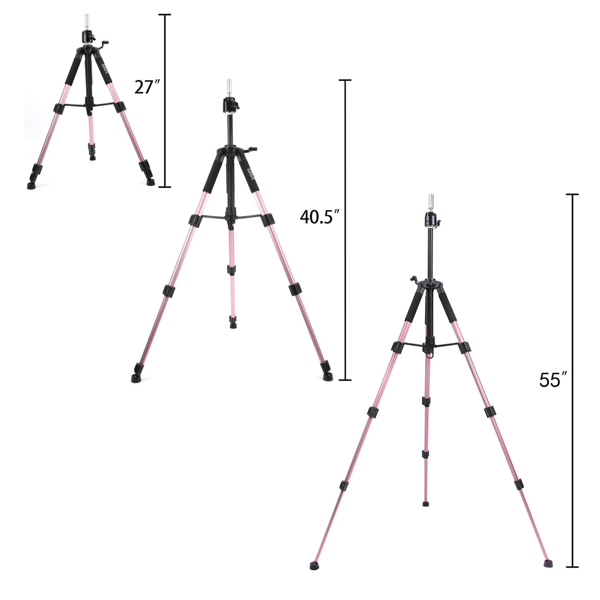 GEXWORLDWIDE GEX 55-inch tripod base features non-slip feet for stable salon setups.