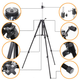 GEXWORLDWIDE GEX63inch stand with collapsible legs enables easy transport.