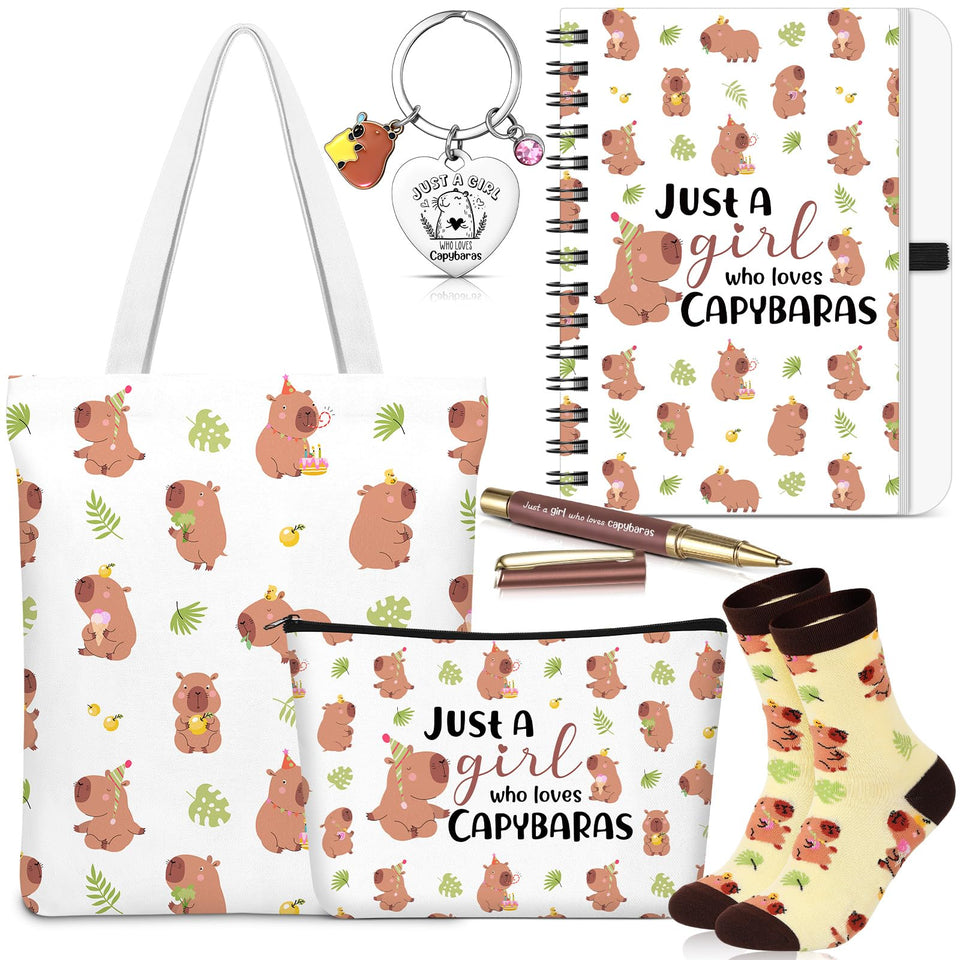 Geyoga capybara canvas bag with roomy main compartment for daily errands