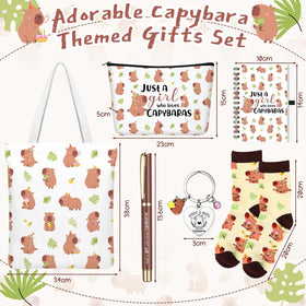 Geyoga capybara cosmetic bag keeps essentials organized on the go