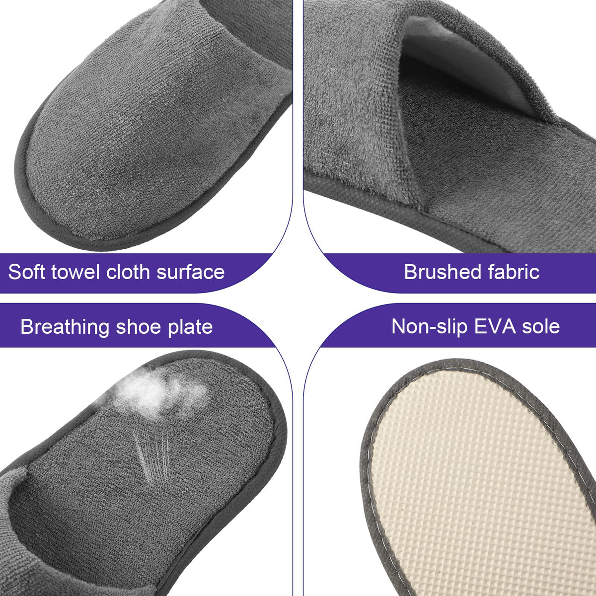 Geyoga EVA sole close-up showing non-slip design for indoor safety