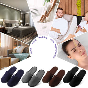 Geyoga compact travel-friendly packaging keeps slippers clean and portable