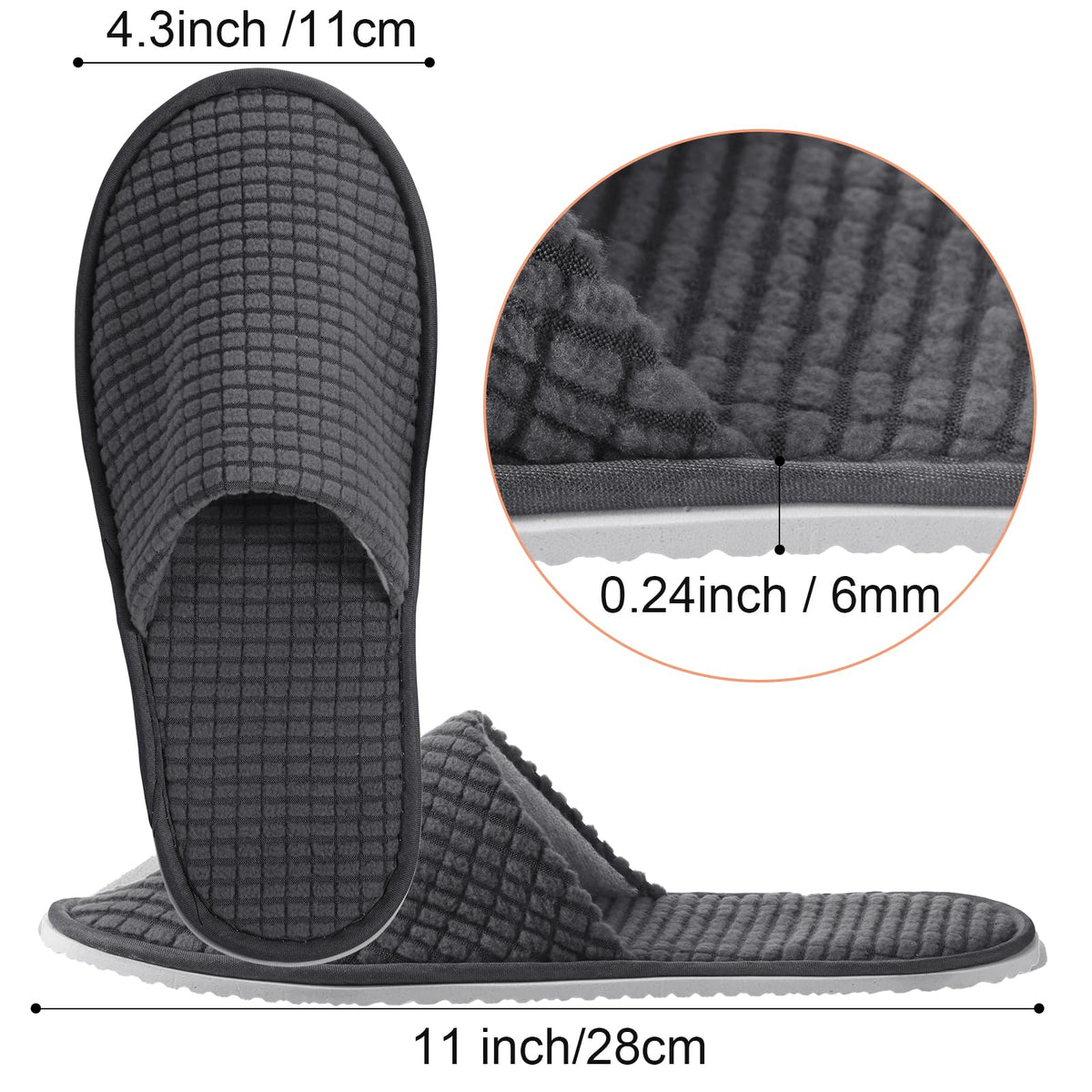 Geyoga disposable travel slippers packaging for easy packing