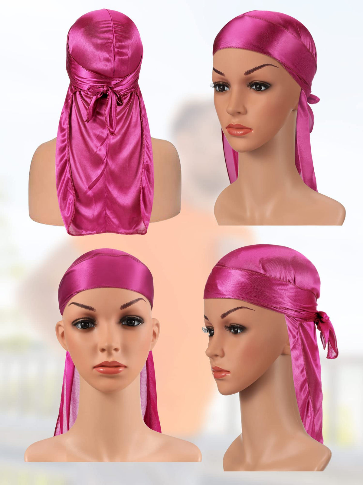 Geyoga model wearing durag to display waves and lifestyle.