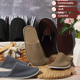 Geyoga guest slippers non-slip sole for stable indoor wear