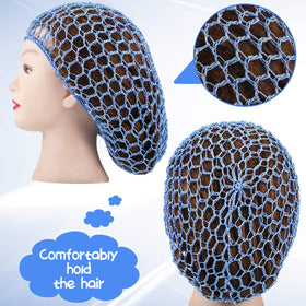 Geyoga gray hair net helps keep strands away from the face during rest.