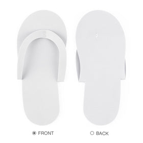 Geyoga collapsible slippers folded for compact travel and storage