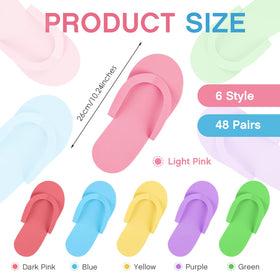 Geyoga lightweight foam slippers in bright colors for travel and beach