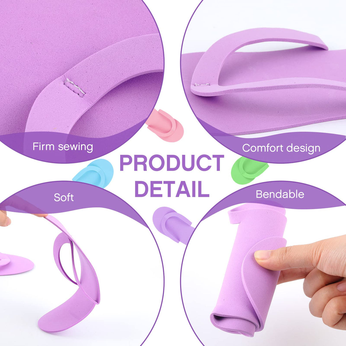 Geyoga 48-pair foam slipper pack, ideal for guest rooms and home spa