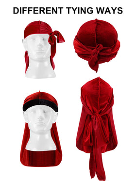 Geyoga reversible velvet cap offers versatile styling options.
