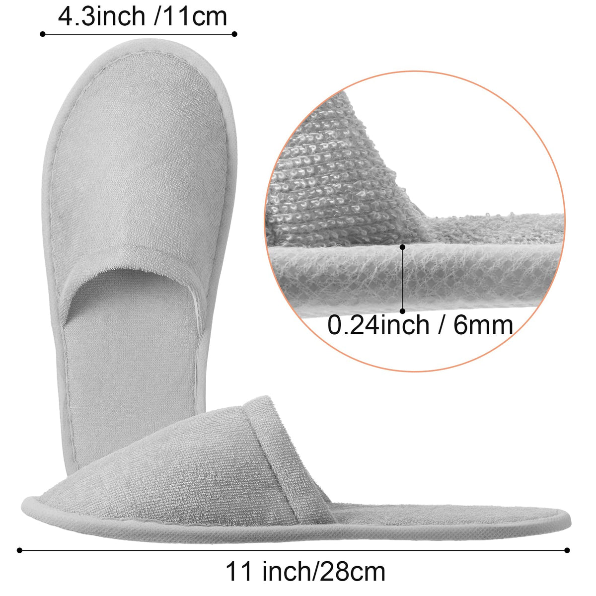 Geyoga slippers are individually wrapped for easy packing and cleanliness.
