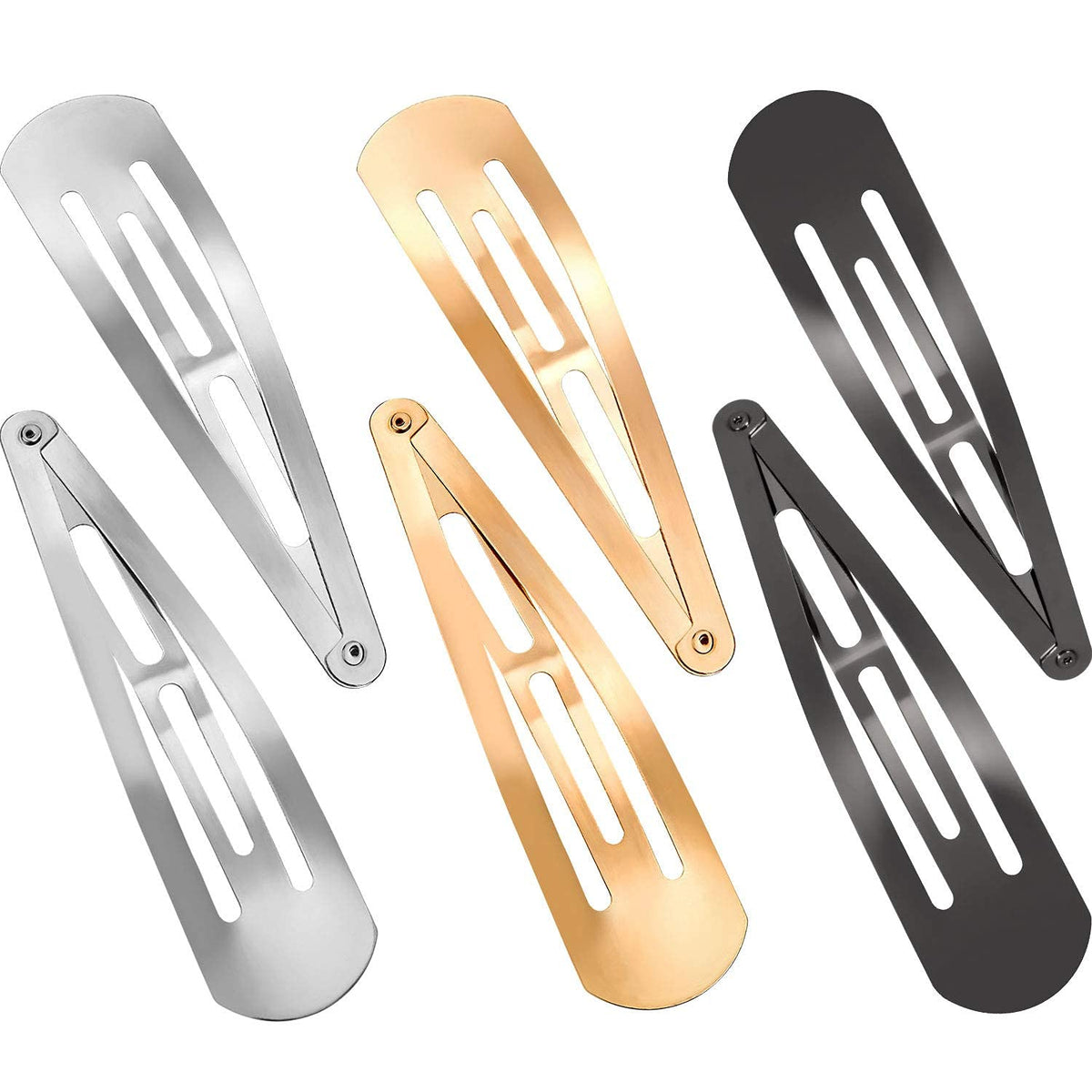 Geyoga 4inch metal snap hair clip closeup highlighting durable design for daily use
