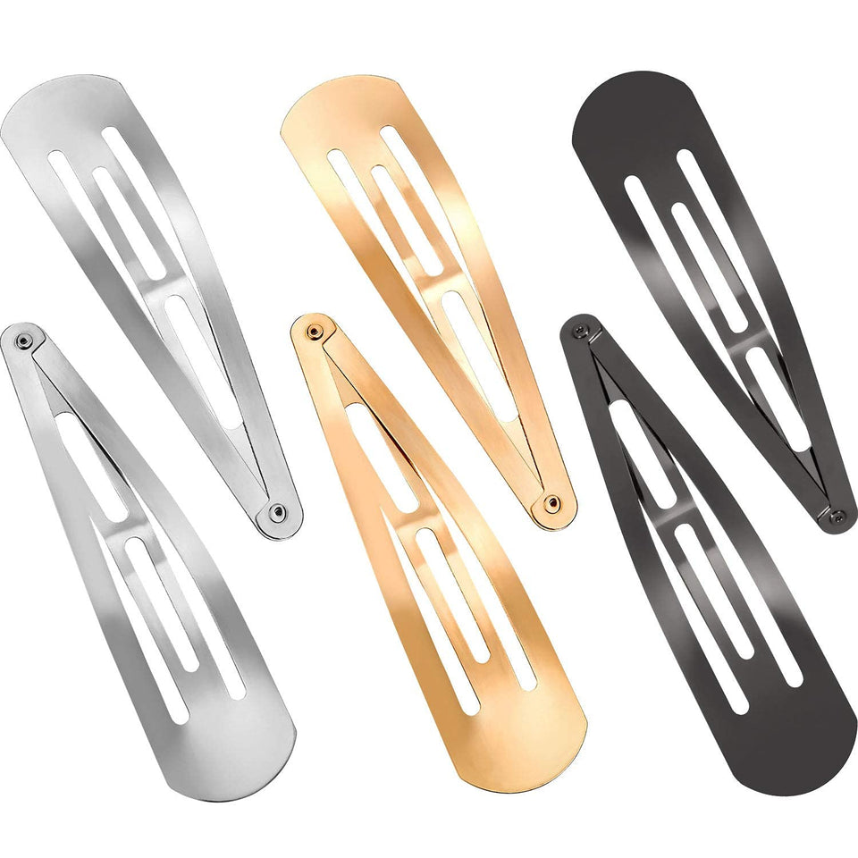 Geyoga 4inch metal snap hair clip closeup highlighting durable design for daily use