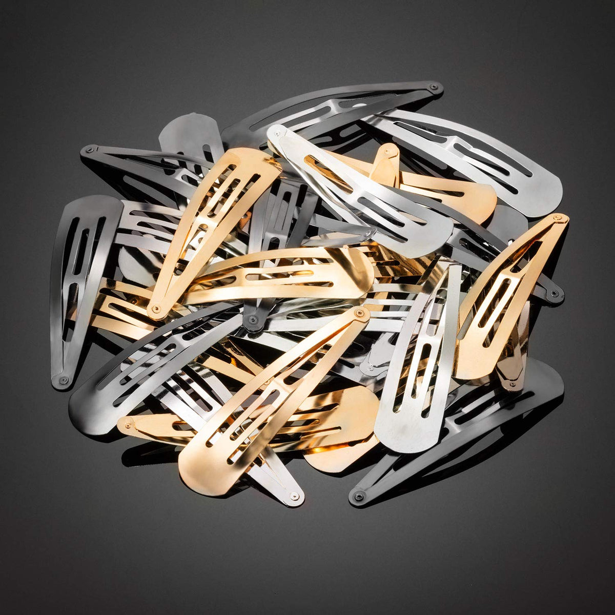 Geyoga 4inch metal snap hair clip nonslip texture offers reliable hold