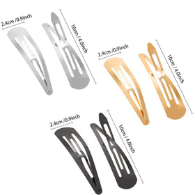 Geyoga snap hair clip 4inch worn on ponytail showing secure grip during activity