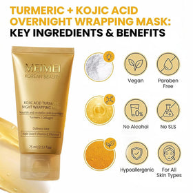 GFG Meimei image focusing on turmeric powder emphasizes natural antioxidant ingredients.