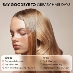G-Fusion Chelating Shampoo pH-balanced formula supports gentle cleansing.