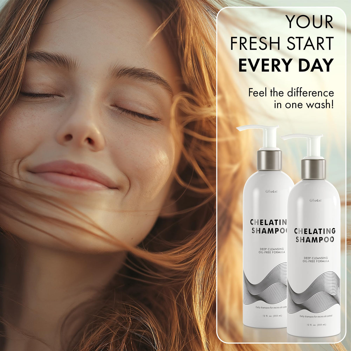 G-Fusion Chelating Shampoo silicone- and parabens-free formula for clean hair.
