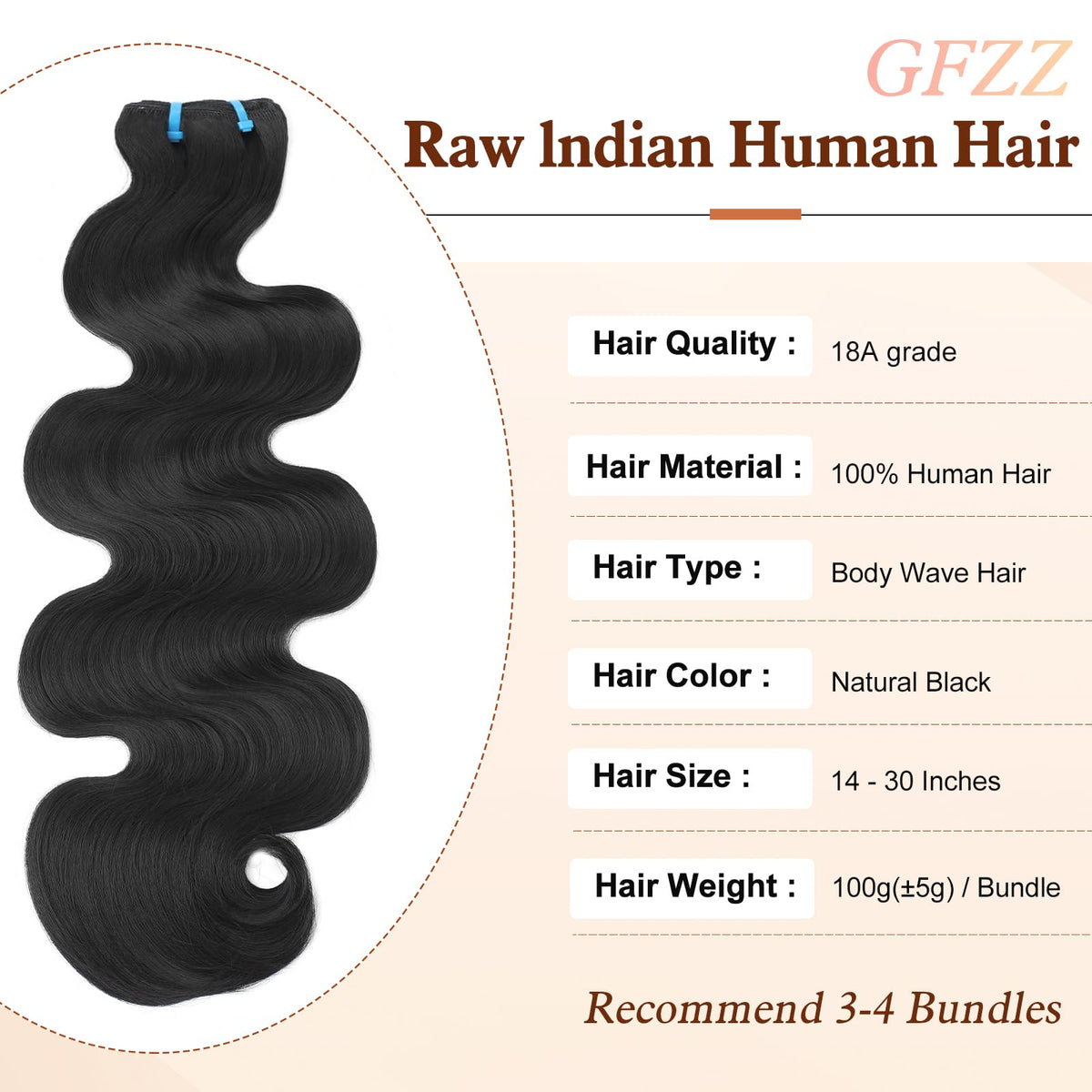 GFZZ body wave texture bundles offering natural volume and versatile styling.