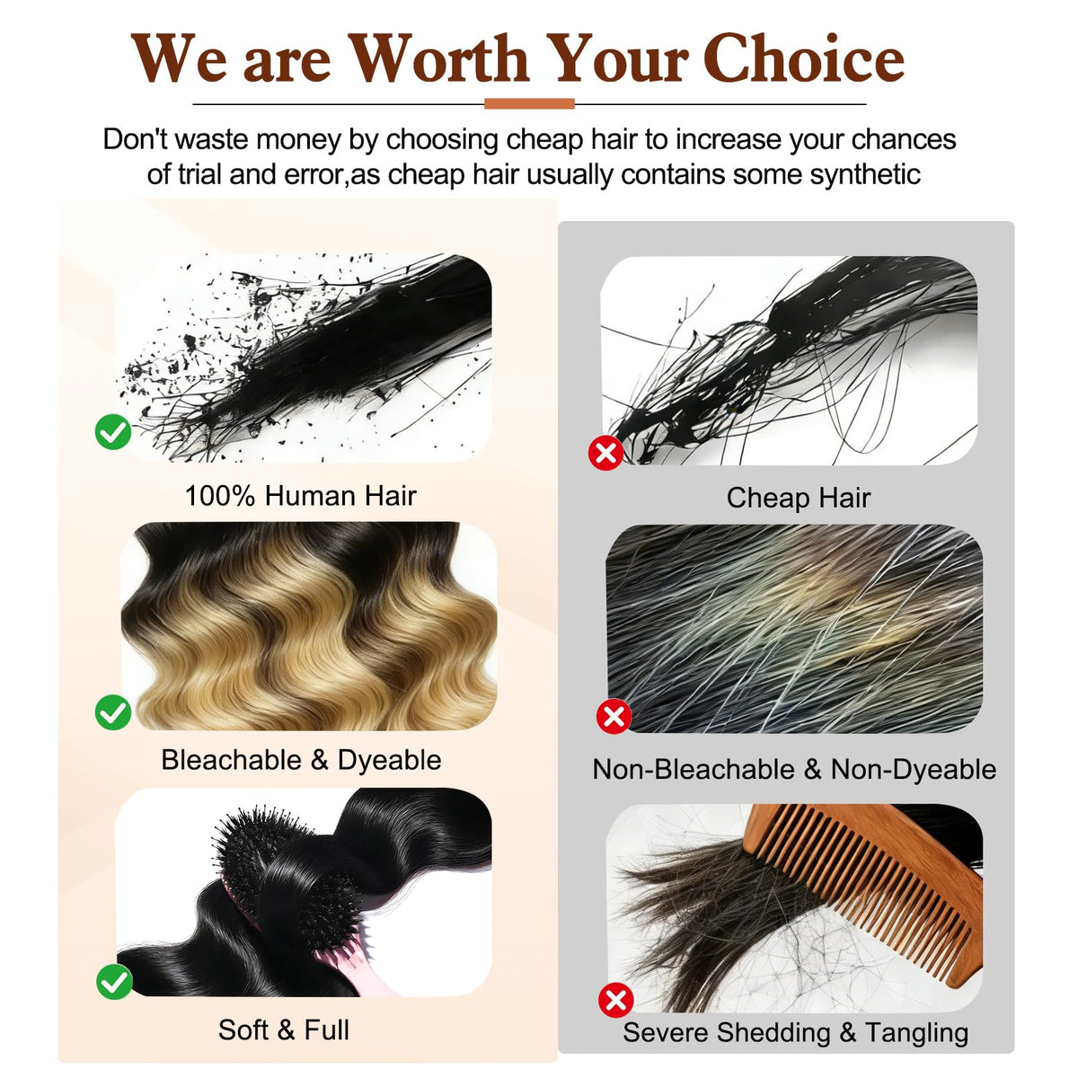 GFZZ Long-lasting quality hair bundles for repeated wear.