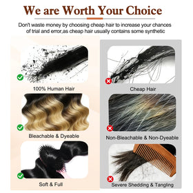 GFZZ Long-lasting quality hair bundles for repeated wear.