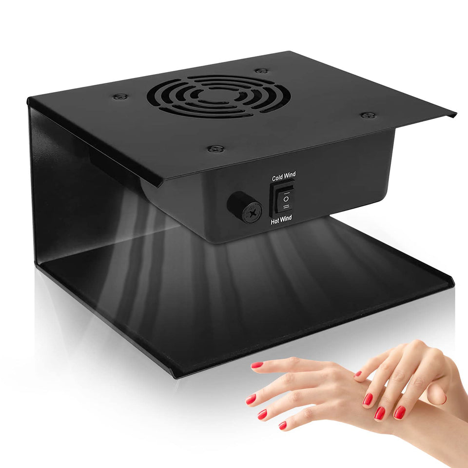 GGAIFbp nail dryer front view shows a compact, salon-ready unit with dual air settings
