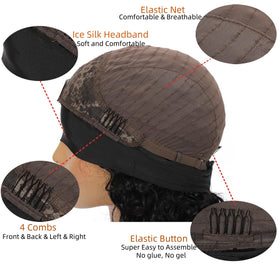 Ghaadd headband wig in glueless design offers quick, secure wear.