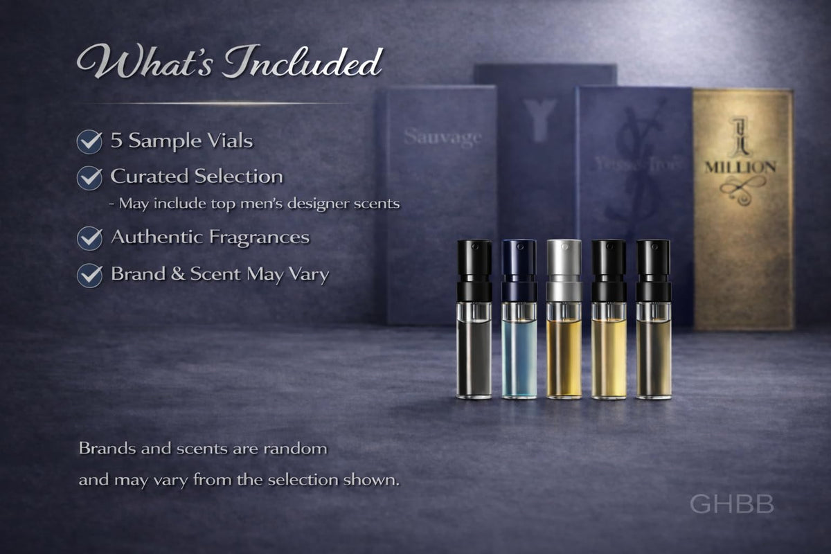GHBB designer fragrance minis ideal for quick testing at home or while traveling