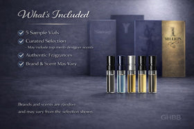 GHBB designer fragrance minis ideal for quick testing at home or while traveling