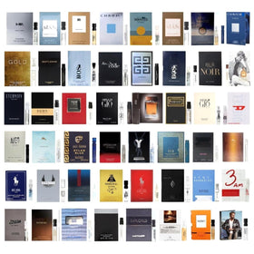 GHBB men's cologne sampler: fifteen vials displayed for easy comparison.