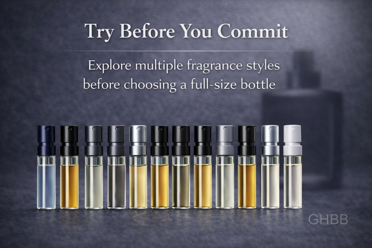GHBB sample vials arranged neatly for easy testing.