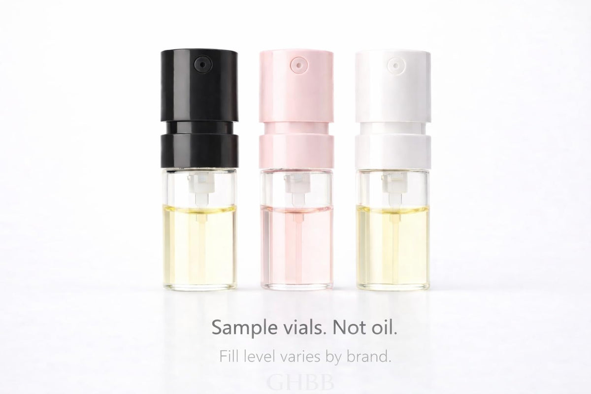 GHBB fragrance sampler set ideal gift for holidays and birthdays.