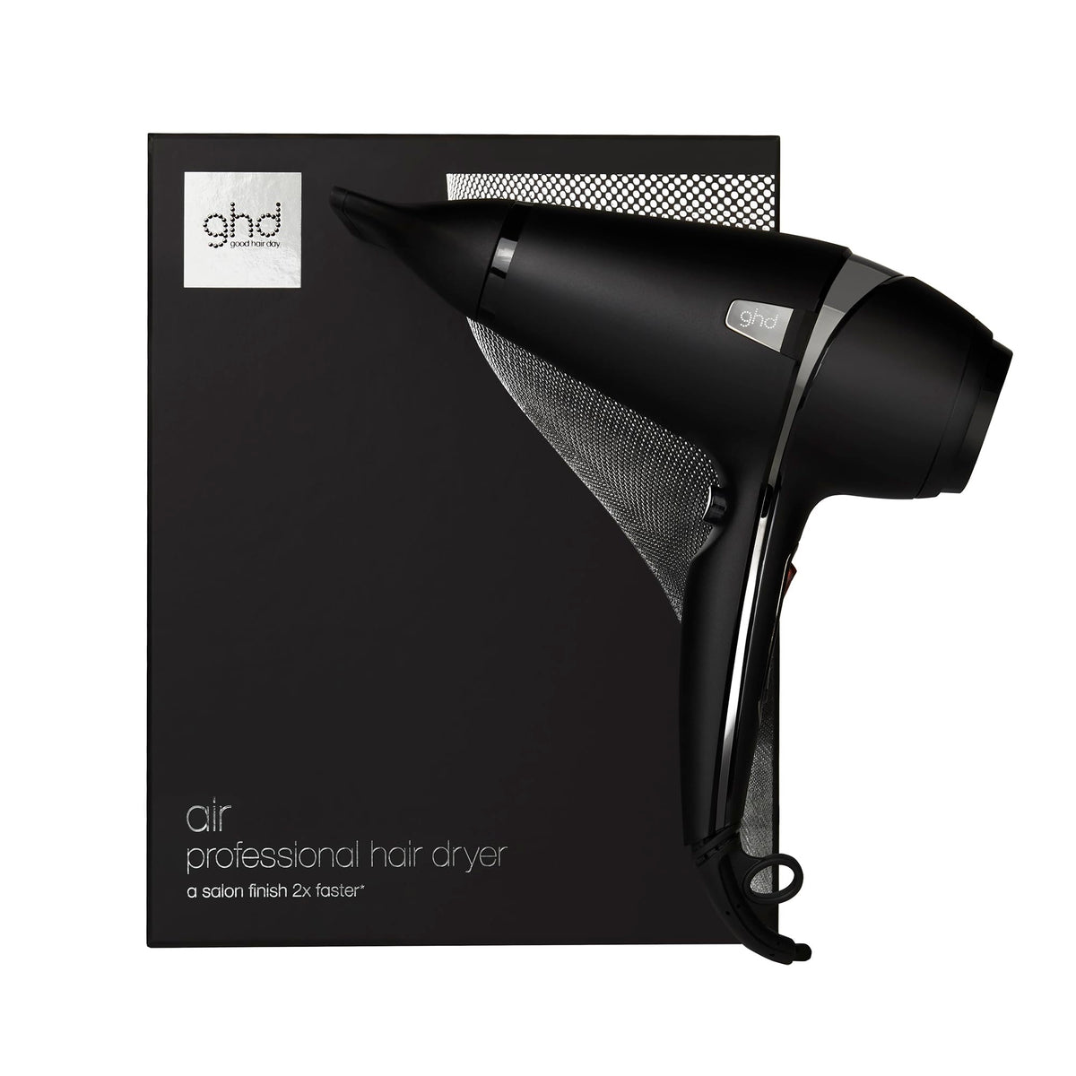 ghd Air Hair Dryer ergonomic design provides comfortable styling sessions.