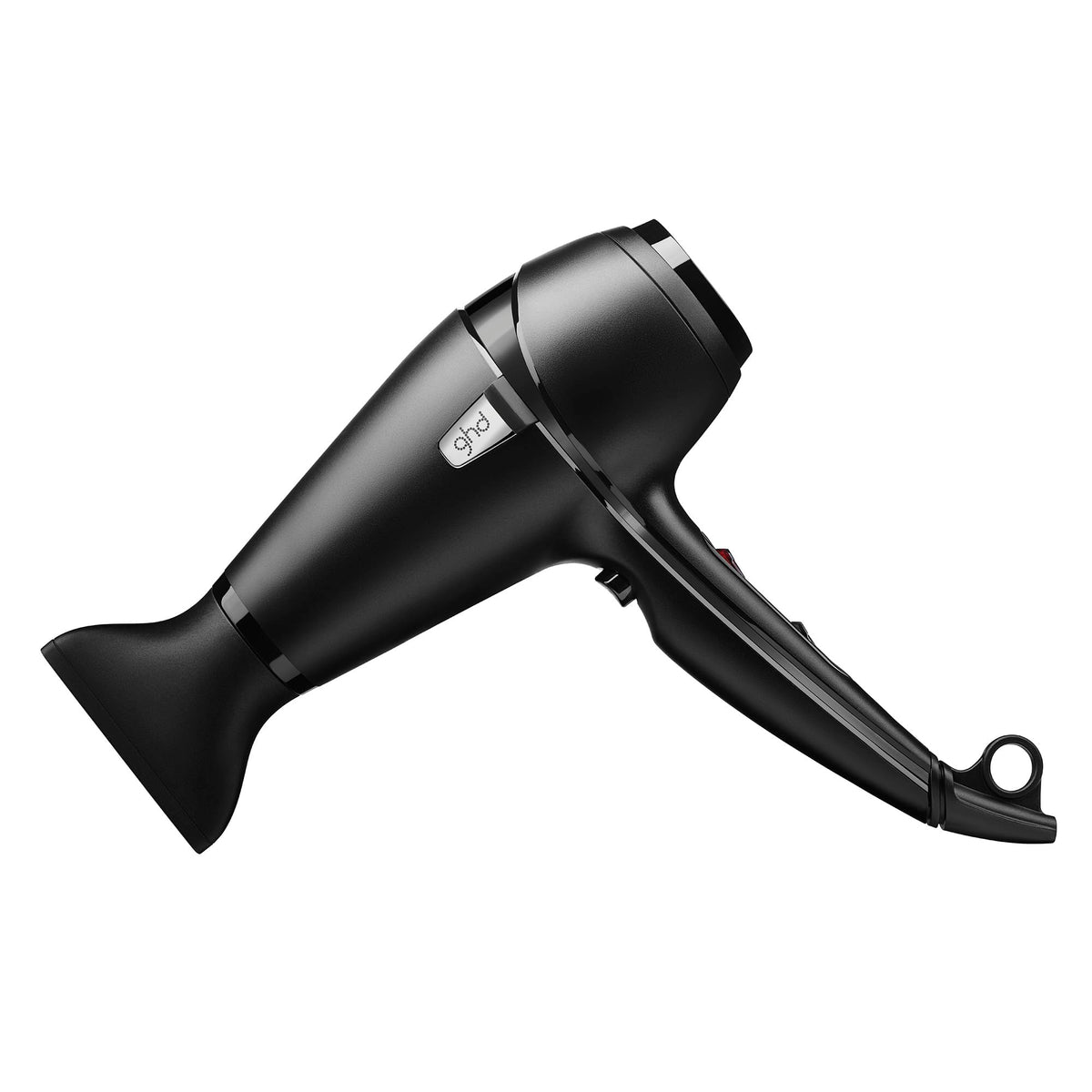ghd Air Hair Dryer with adjustable temperature control for different hair types.