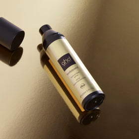 ghd Bodyguard Travel Heat Protectant travel-size bottle, ideal for busy mornings.