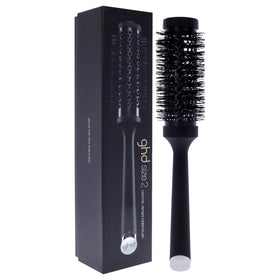 ghd ceramic vented round brush soft touch handle for easy grip during styling