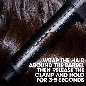 GHD Chronos Curve curl-responsive technology adapts to motion for frizz-free curls.