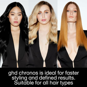 ghd Chronos Styler auto-sleep mode after 10 minutes for safe energy use.