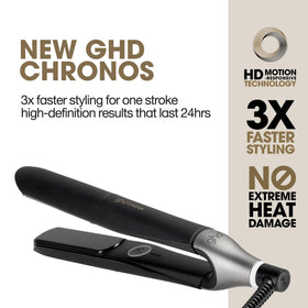 ghd Chronos Styler showcasing HD motion-responsive technology for faster styling.