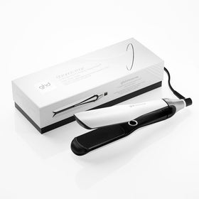 ghd Chronos Styler motion-responsive tech close-up shows adaptive styling and smoother results