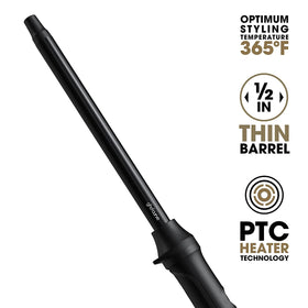 ghd Curve Classic Wave Wand maintains 365°F heat for consistent results.