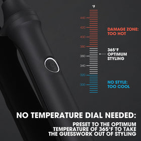 ghd Curve Classic Wave Wand creates Hollywood-style curls with lasting shine.