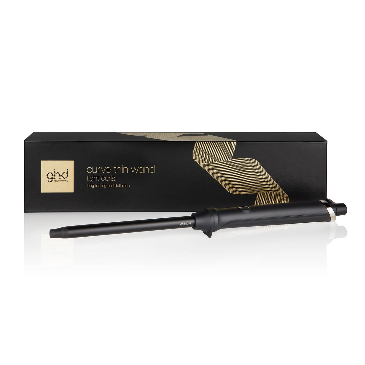 ghd Curve Classic Wave Wand compatible with universal voltage for global use.