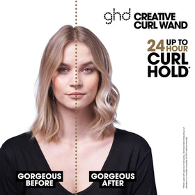ghd Curve Creative Curl Wand cool tip enables safe, controlled curling