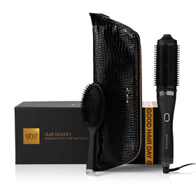 ghd Duet Blowdry Gift Set featuring the oval Dresser brush for salon-grade volume.