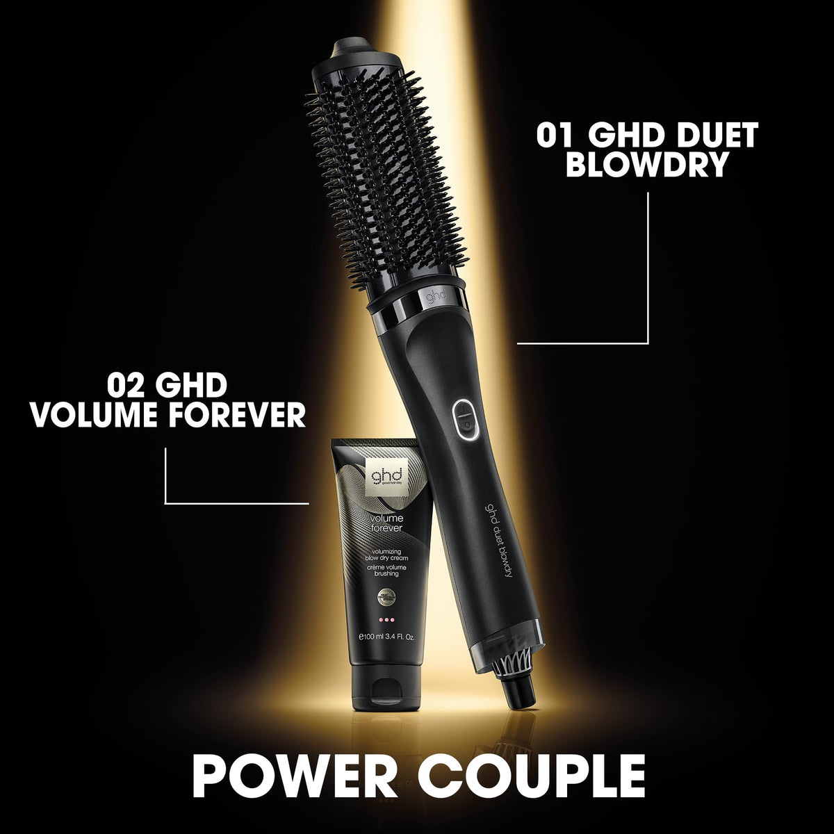 ghd Duet Blowdry quiet performance reduces noise during routine styling.