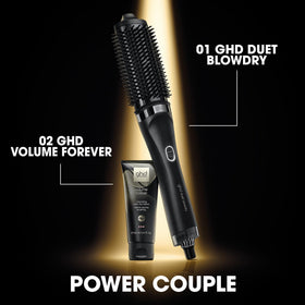 ghd Duet Blowdry quiet performance reduces noise during routine styling.