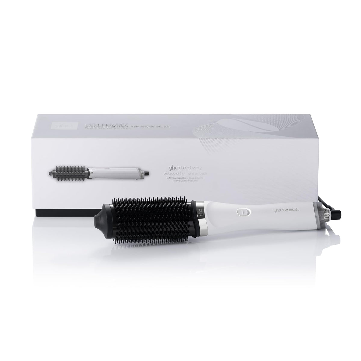 ghd Duet Blowdry in action showing wet-to-dry styling for salon-like results.